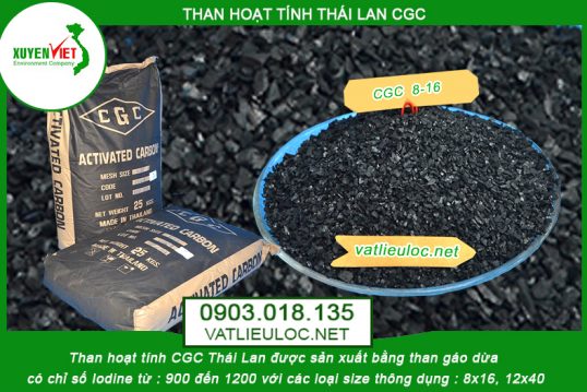 Than hoạt tính CGC Thái Lan - Vật Liệu Lọc Nước Xuyên Việt - Công Ty TNHH Môi Trường Xuyên Việt